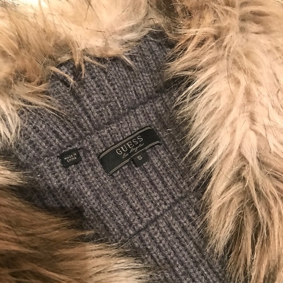 GUESS Fur lined sweater vest - Picture 3 of 6
